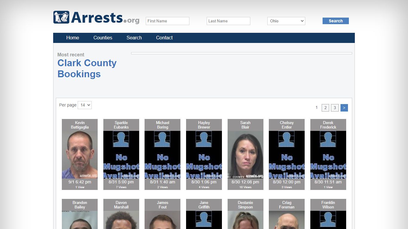 Clark County Arrests and Inmate Search